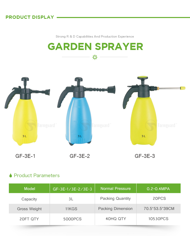 Garden Sprayer GF-3E-1-GF-3E-2-GF-3E-3